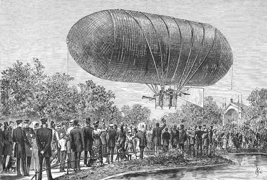 Airship Ascent, 1883 by Granger