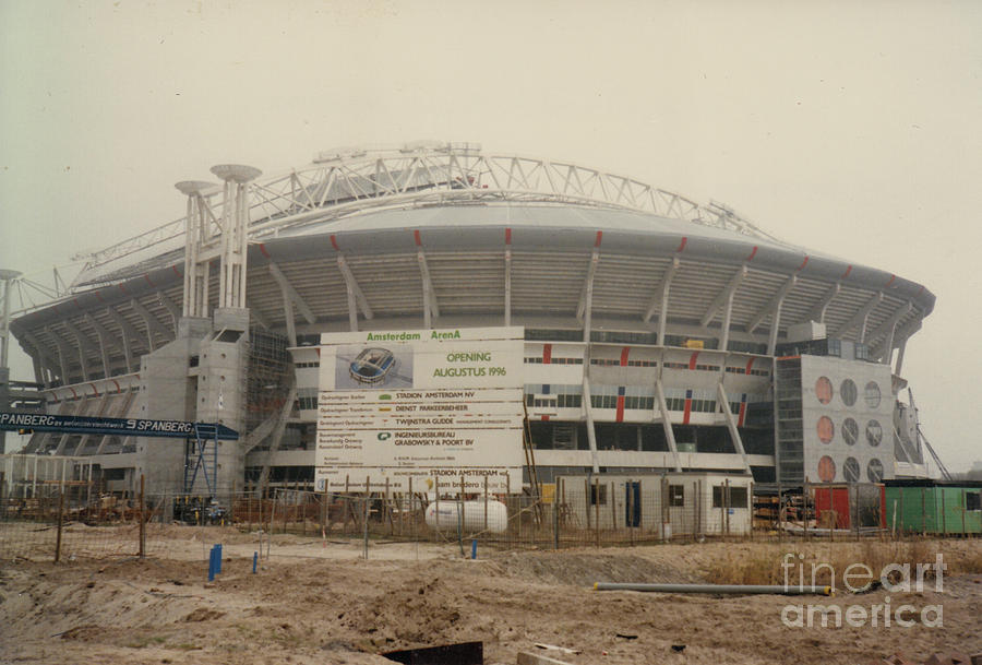 Ajax Amsterdam - Amsterdam Arena - Nearing Completion - April 1996 Photograph by Legendary Football Grounds