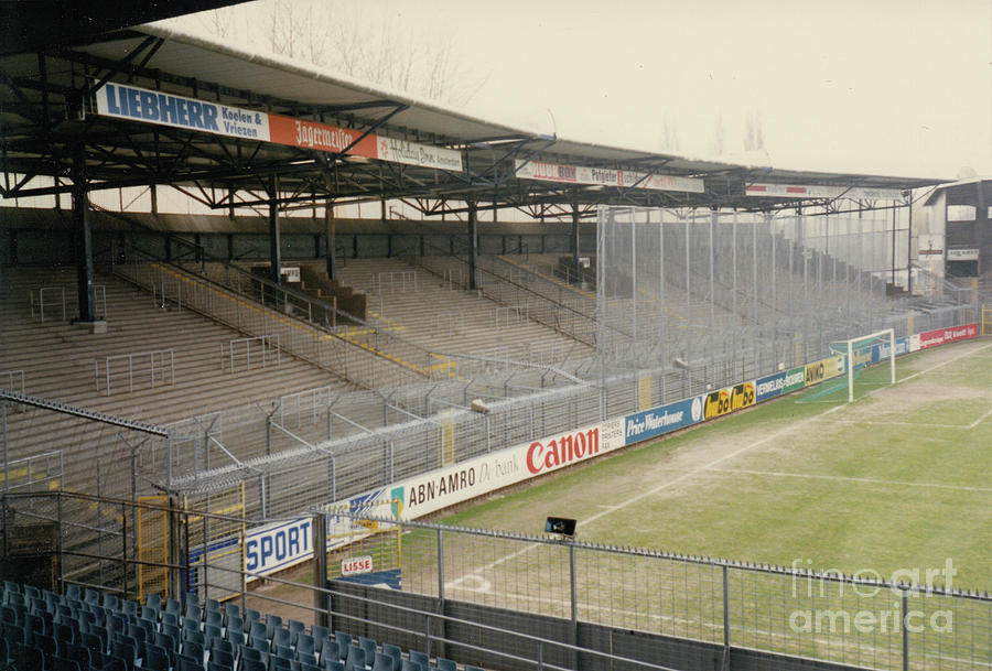 Ajax Amsterdam - De Meer Stadion - East End Terrace - April 1992 Photograph by Legendary Football Grounds