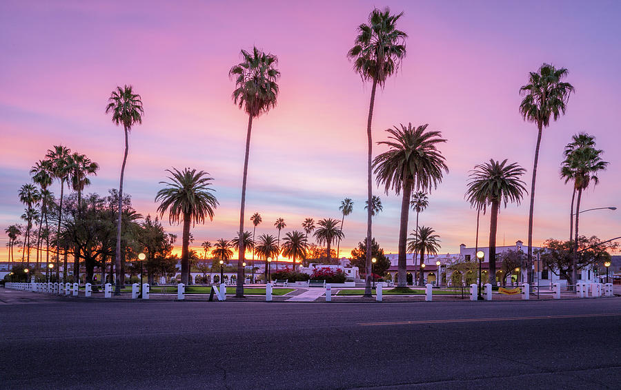 Ajo City Center at Twilight Photograph by Alex Mironyuk - Fine Art America