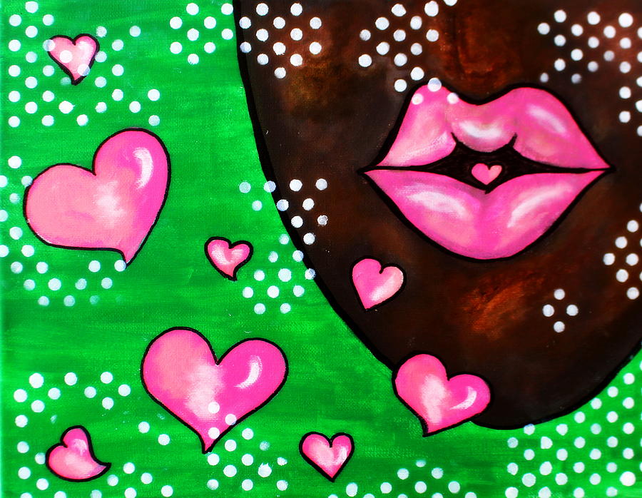 University Painting - AKA Chocolate Kisses by Creative Illusion