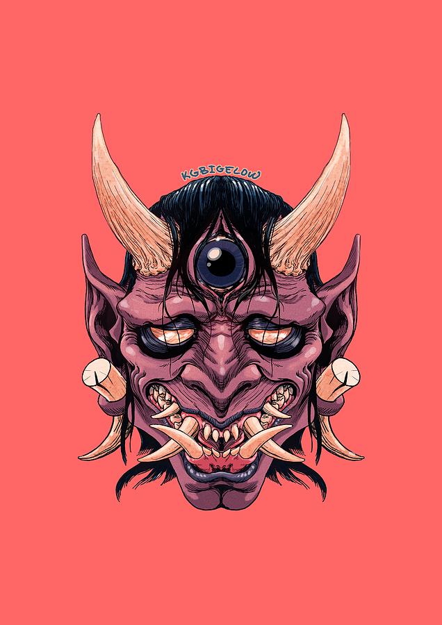 Aka Oni Digital Art by Kelsey Bigelow - Fine Art America