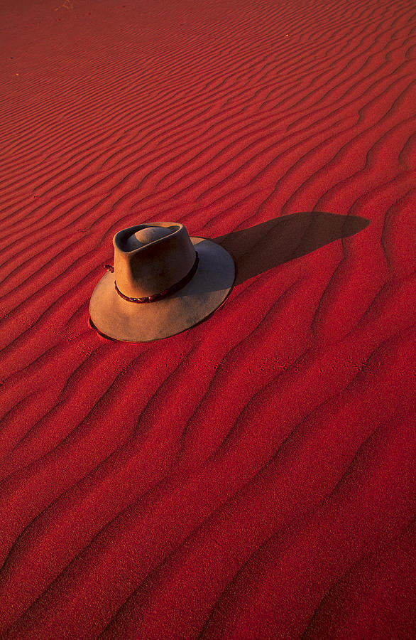 red akubra hat