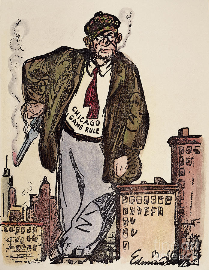 Al Capone Cartoon, 1930 Photograph by Granger
