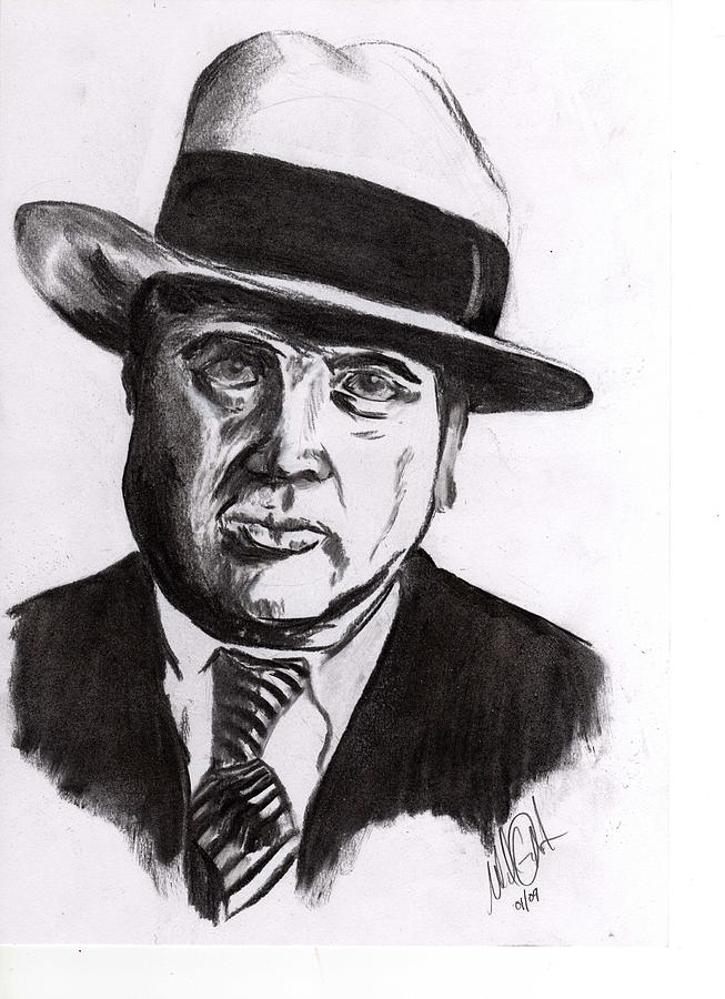 Al Capone Drawing by Michael Ondash - Fine Art America