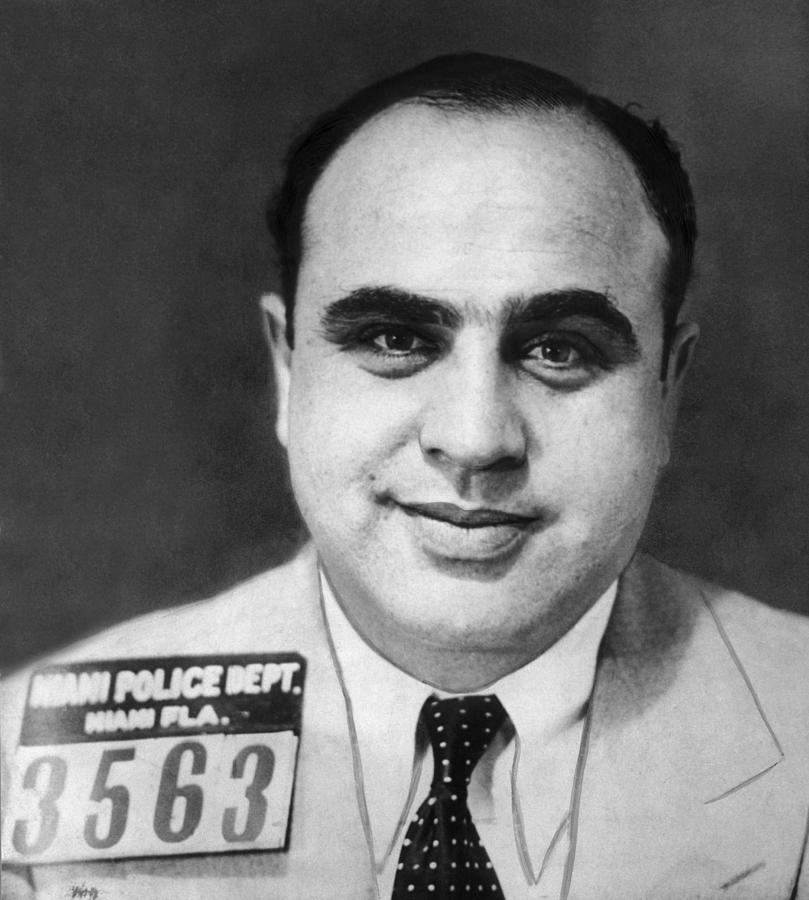 Al Capone - The Original American Gangster Photograph by War Is Hell Store