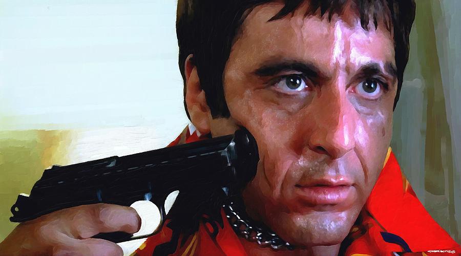 Al Pacino Mixed Media - Al Pacino @ Scarface #1 by Gabriel T Toro