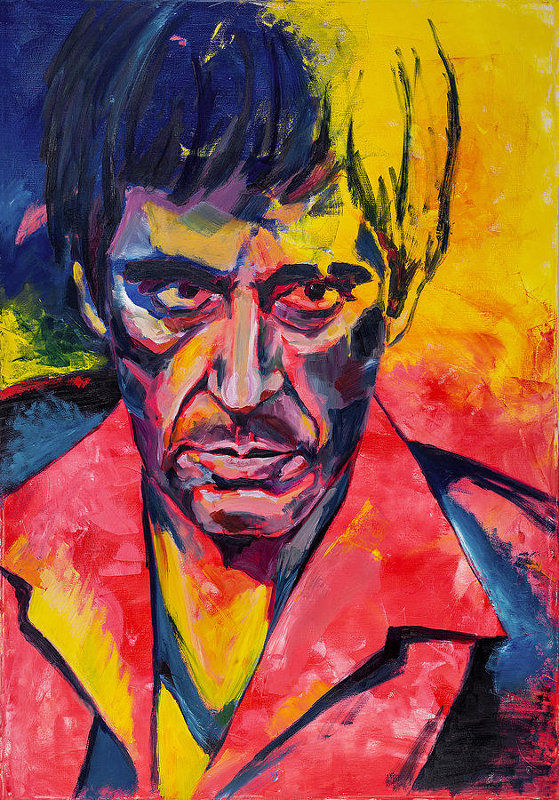 Abstract Painting - Al Pacino by Dima Mogilevsky