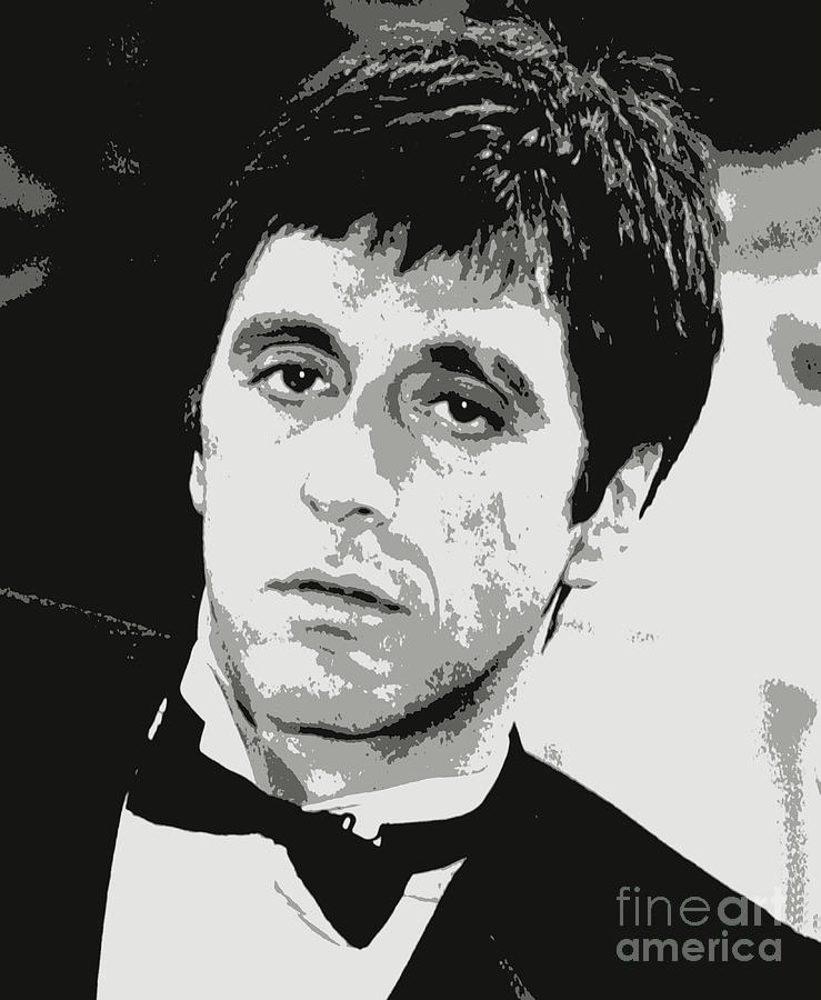 Al Pacino Graphic Design Painting By Pd - Fine Art America