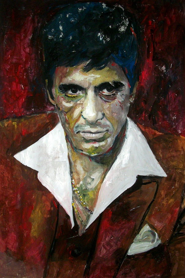 Scarface Painting - Al Pacino - Tony Montana - Scarface by Marcelo Neira