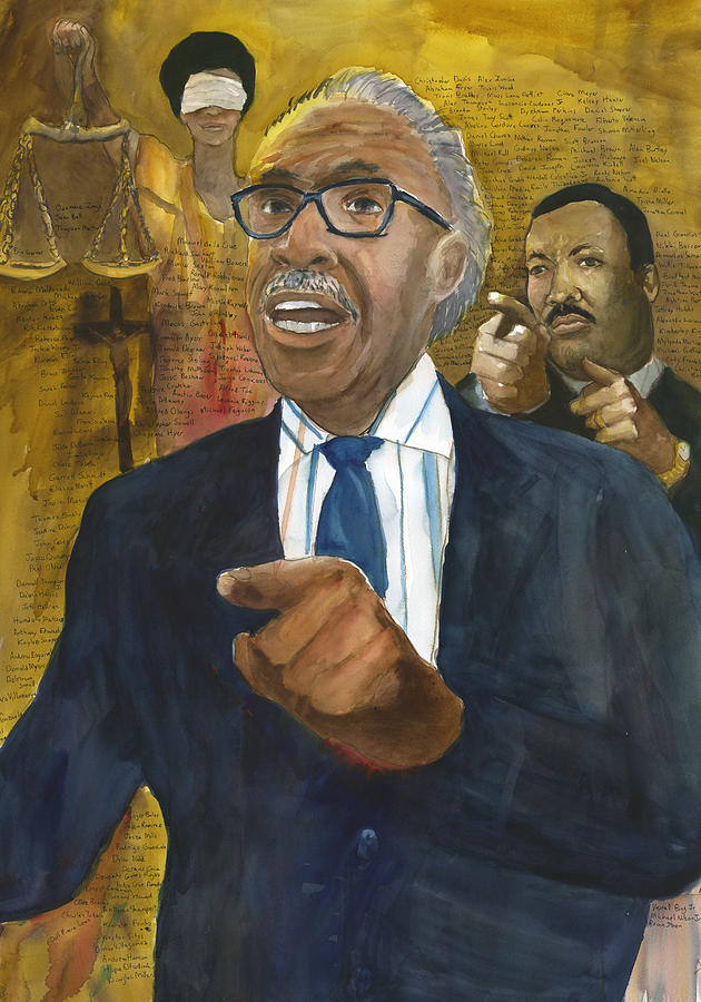 Al Sharpton Painting By Brian Meyer