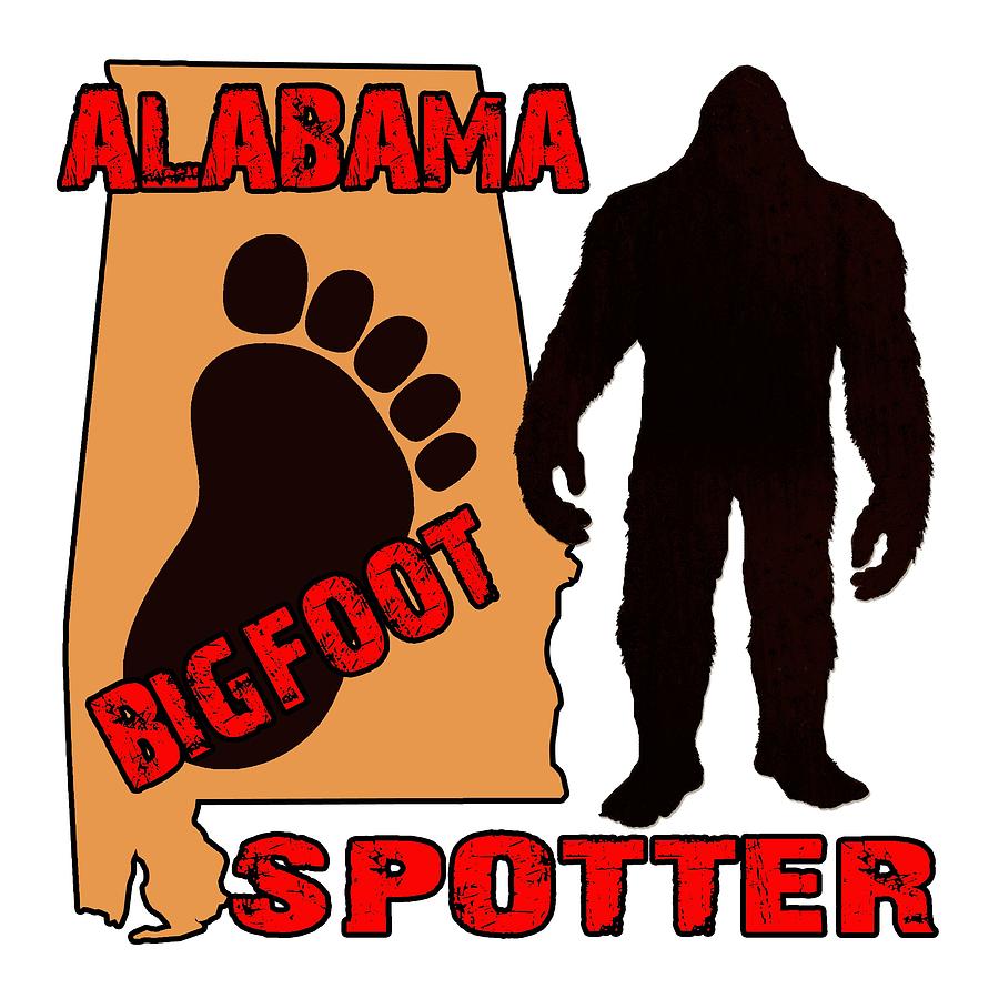 Alabama Bigfoot Spotter Digital Art by David G Paul