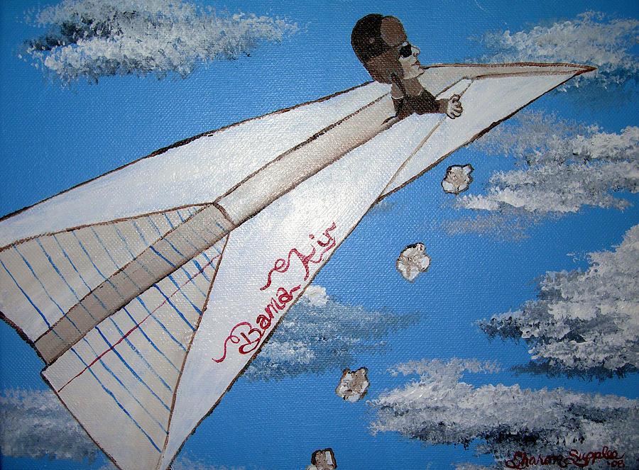 Airplane Painting - Alabama Bombardier by Sharon Supplee