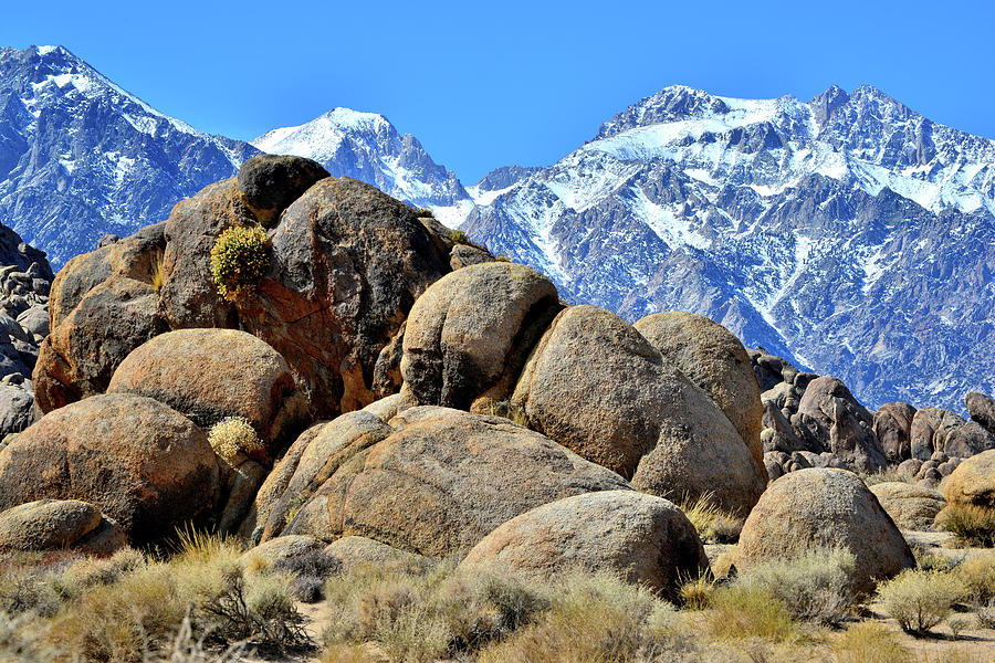 Alabama Hills and the Eastern Sierra Nevadas Photograph by Ray Mathis