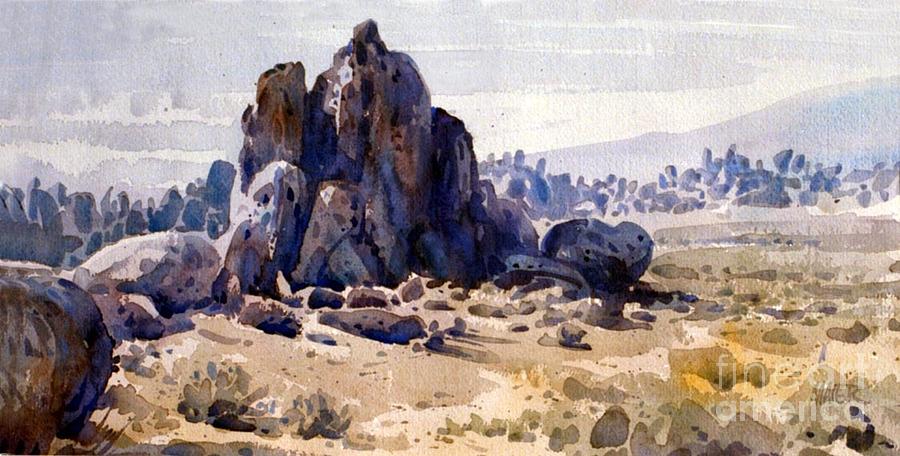 Landscape Painting - Alabama Hills by Donald Maier