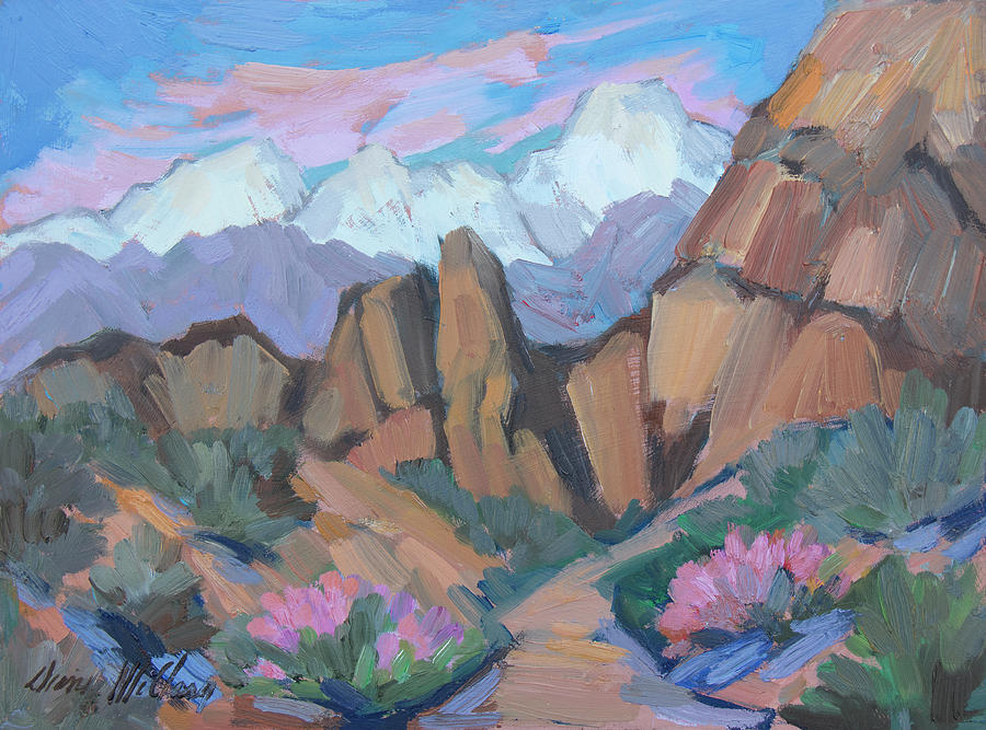 Alabama Hills - Lone Pine Painting by Diane McClary