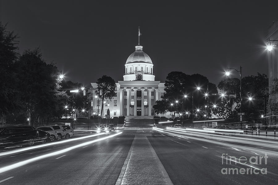 Alabama State Capitol at Twilight II Photograph by Clarence Holmes