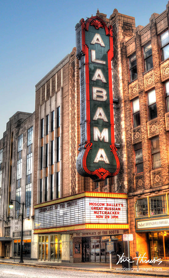 Alabama Theater in Birmingham  Photograph by Michael Thomas