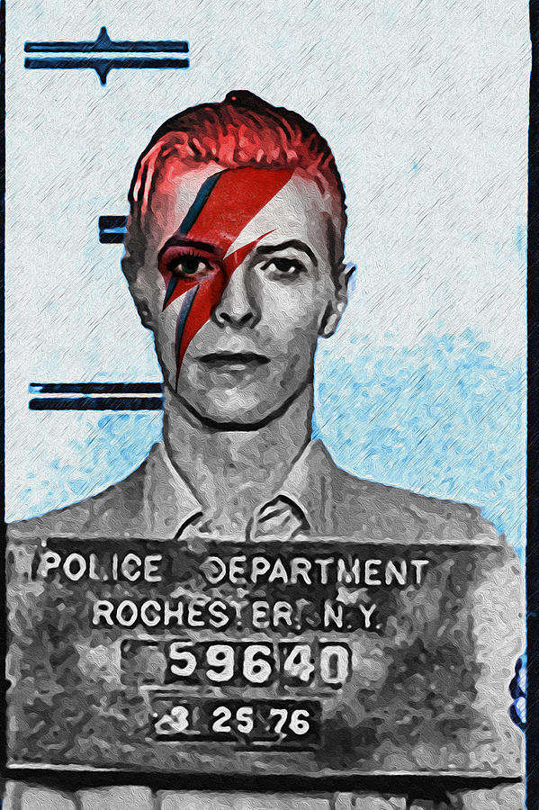Aladdin Sane Mugshot - David Bowie Photograph by Digital Reproductions