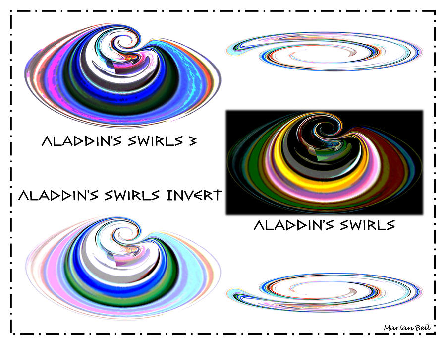 Abstract Photograph - Aladdins Swirls Poster by Marian Bell