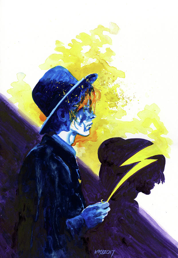 David Bowie Painting - AladdinShade by Ken Meyer jr