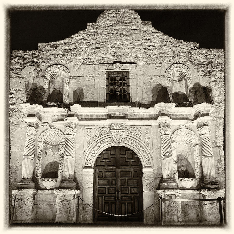 Alamo Entrance Photograph by Stephen Stookey