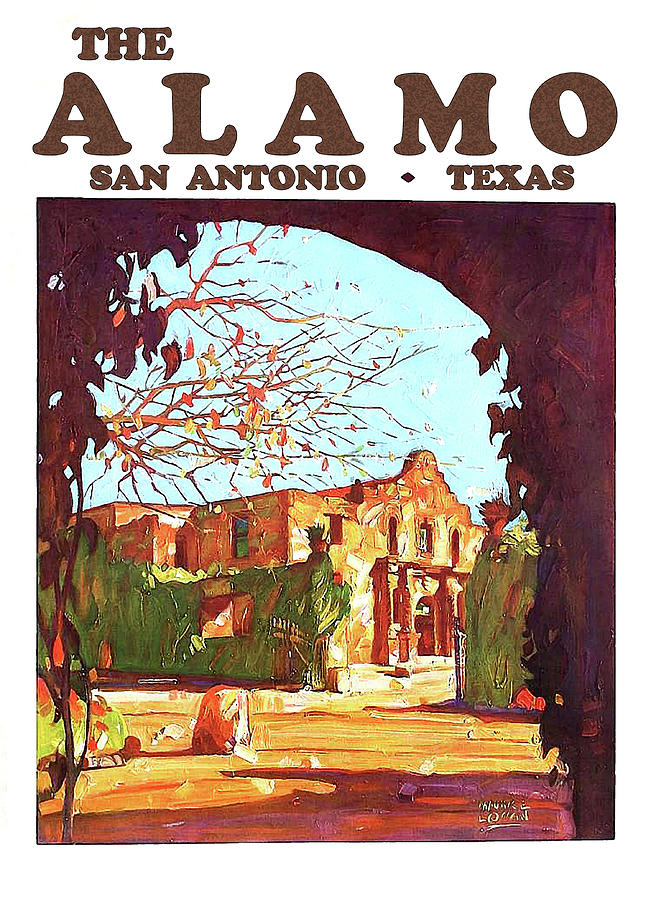 Alamo fortress, San Antonio, Texas Painting by Long Shot