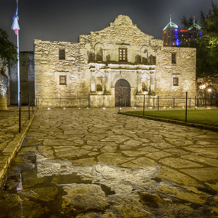 Alamo Reflection Photograph by Stephen Stookey