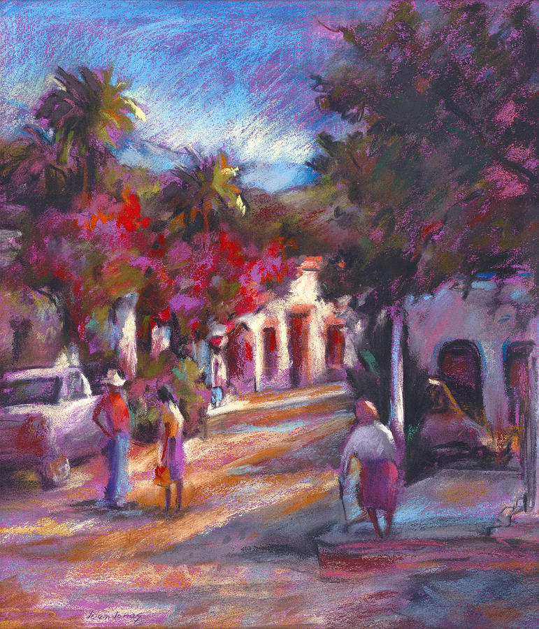 Alamos Street Painting by Joan Jones