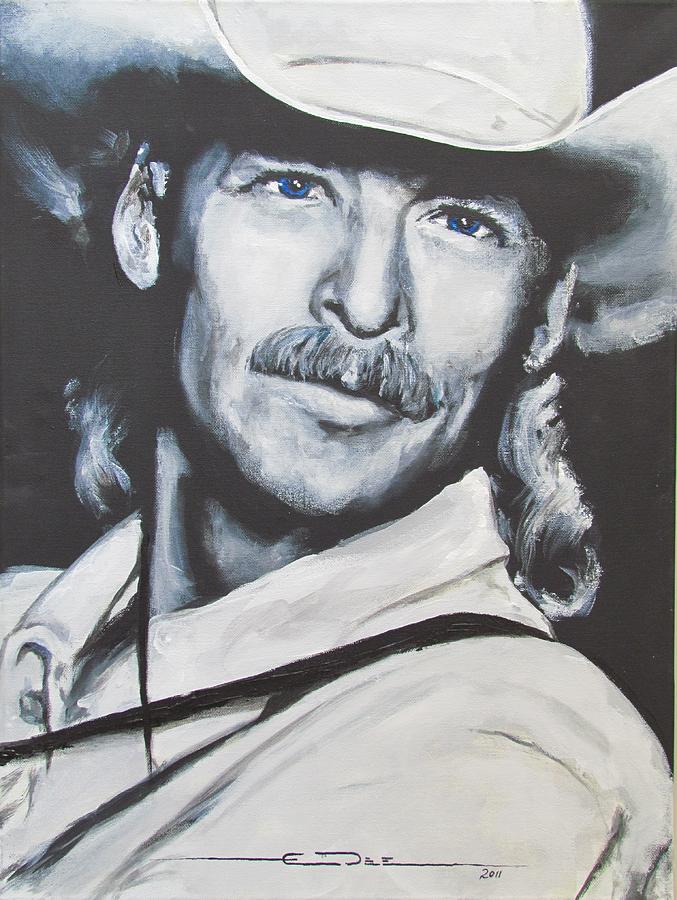 Alan Jackson - In the Real World Painting by Eric Dee