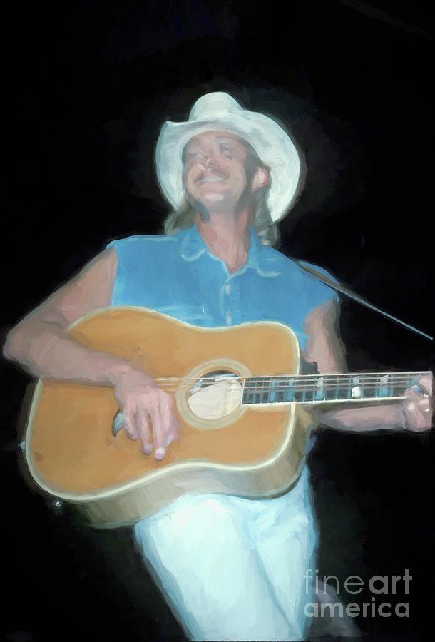 Alan Jackson Painting Photograph by Concert Photos - Pixels