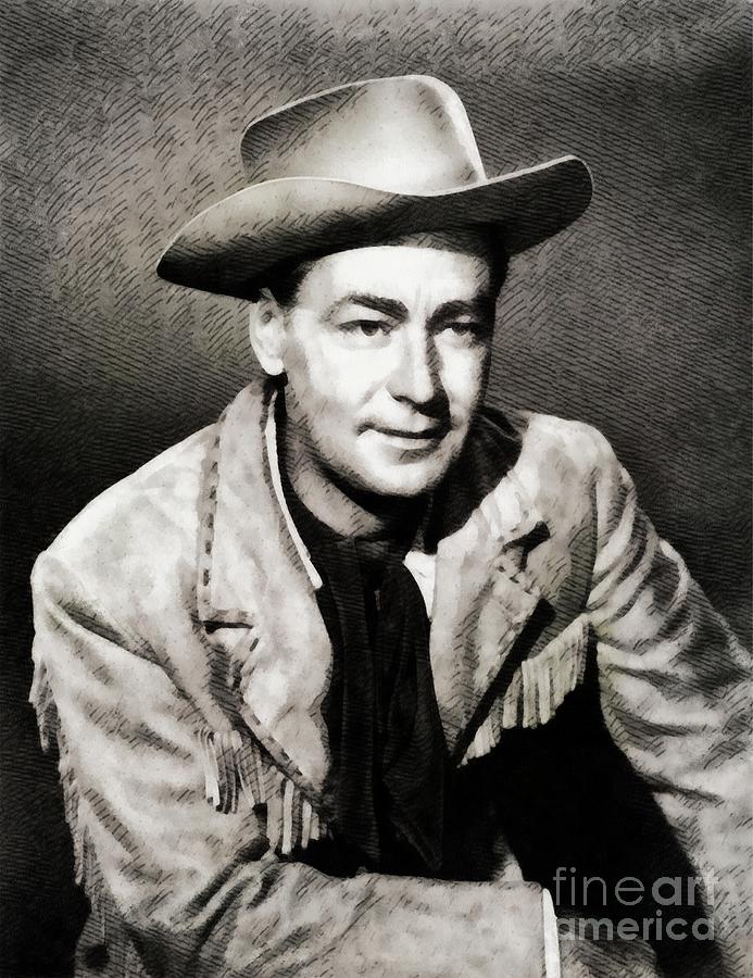 Hollywood Painting - Alan Ladd, Actor by Esoterica Art Agency