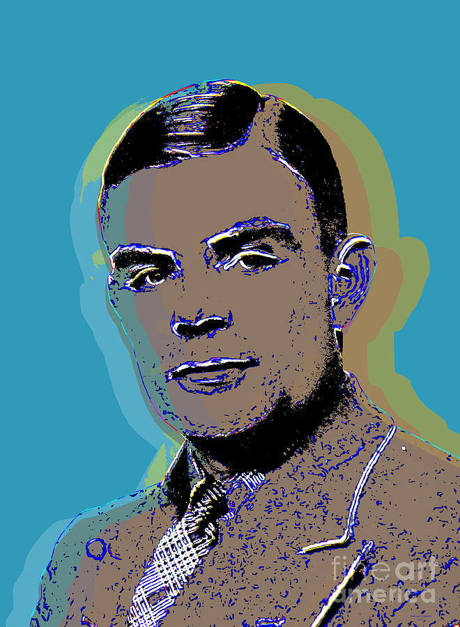 Alan Turing Pop Art Digital Art by Jean luc Comperat