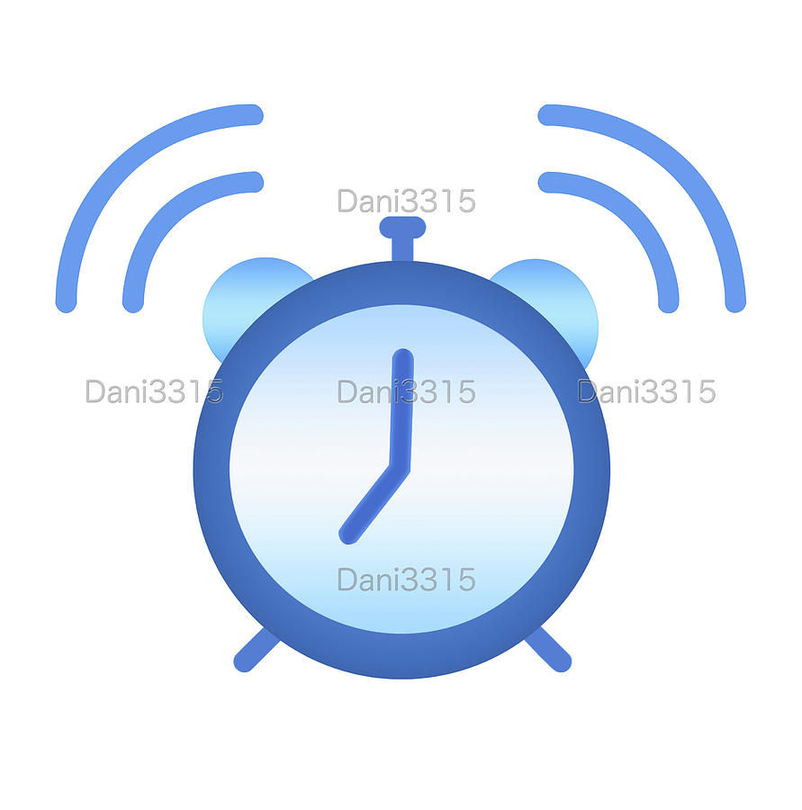 Alarm Clock, Ringing At 7 O'clock Digital Art by Dani Prints and Images