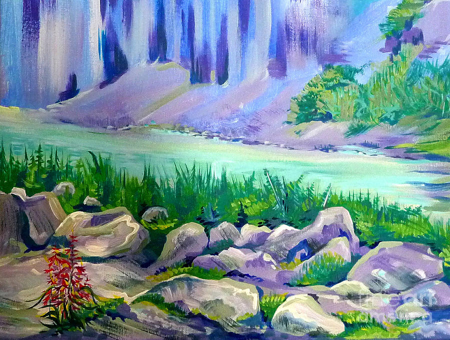 Alaska Canyon Painting by Anna  Duyunova