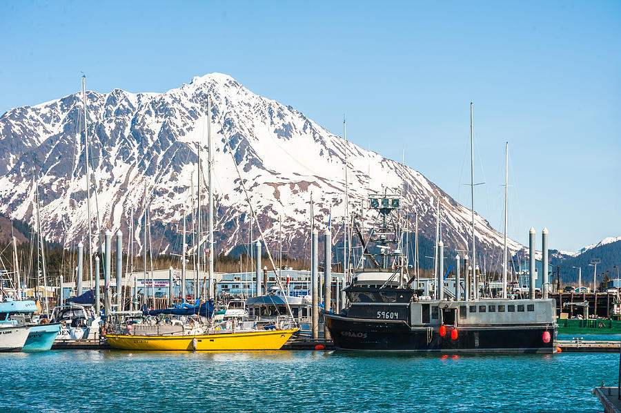 Alaska Kenai fishing  docks Photograph by Charles McCleanon