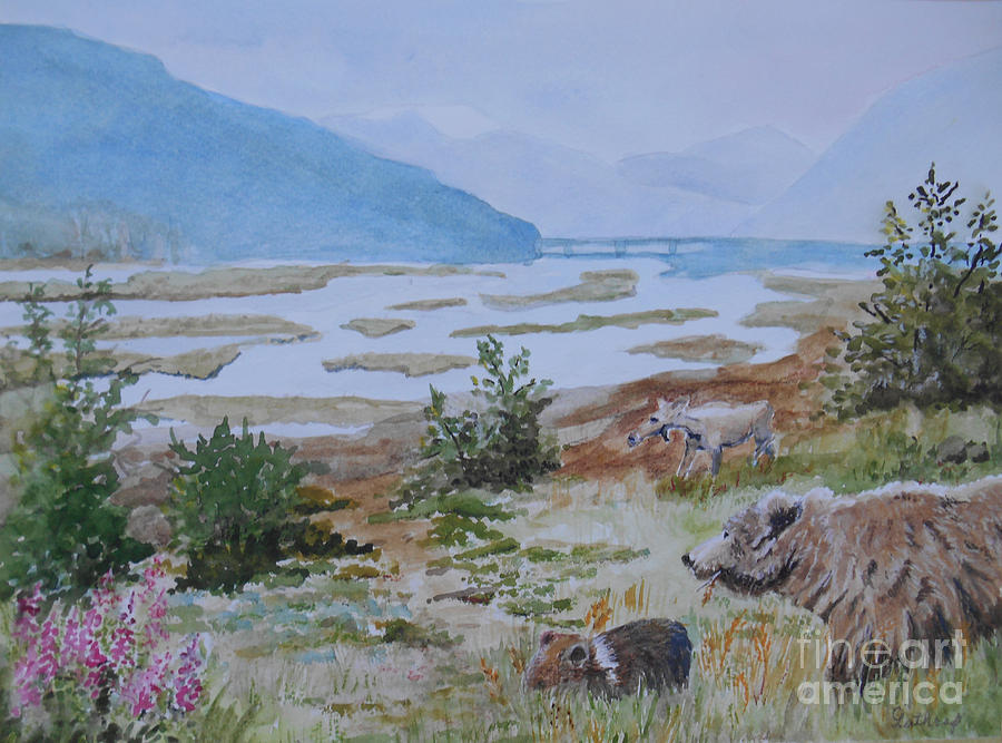 Alaska - Denali 2 Painting by Christine Lathrop