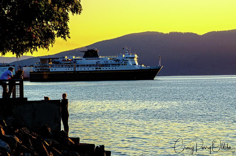 Alaska Ferry At Sunset Photograph by Craig Perry-Ollila