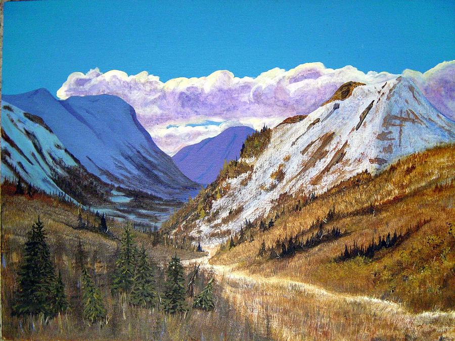 Mountain Painting - Alaska Highway Series No. 2 by Teresa Boston