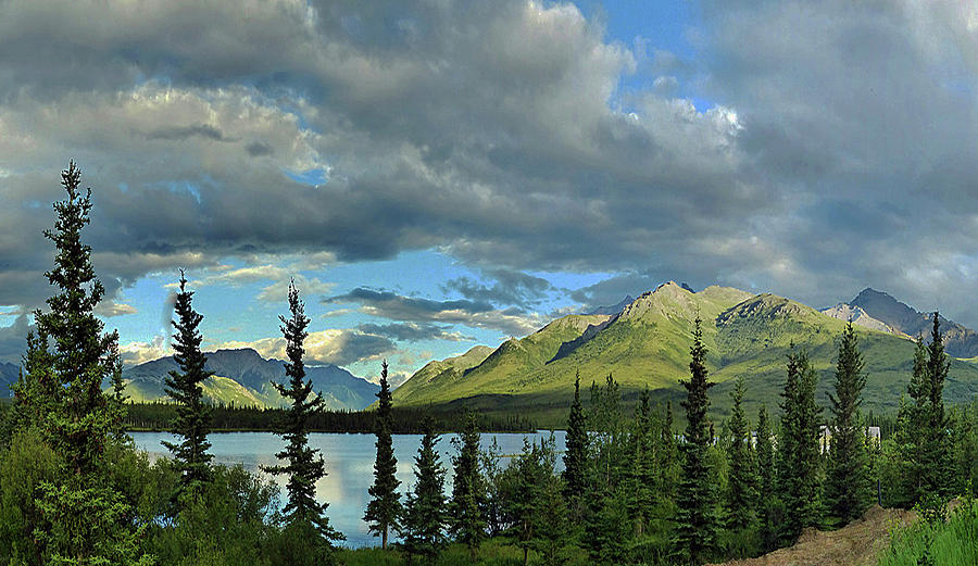 Alaska Midnight Sun Photograph by Carl Sheffer