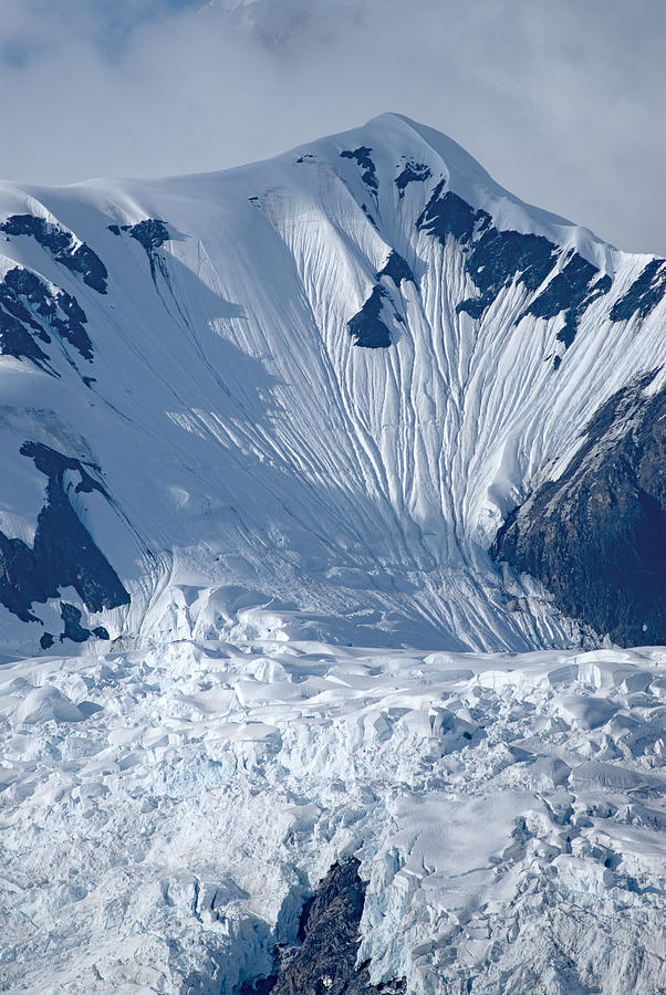 Alaska Mountain Snowslide Photograph by Don Wolf