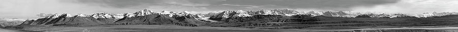 Alaska Range BW Photograph by Peter J Sucy