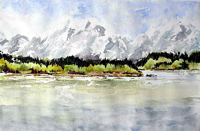 Alaska Solitude Painting by Wilfred McOstrich
