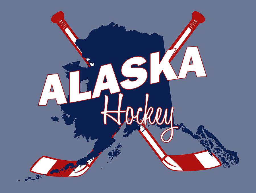Alaska State Hockey Digital Art by Summer Myers Pixels