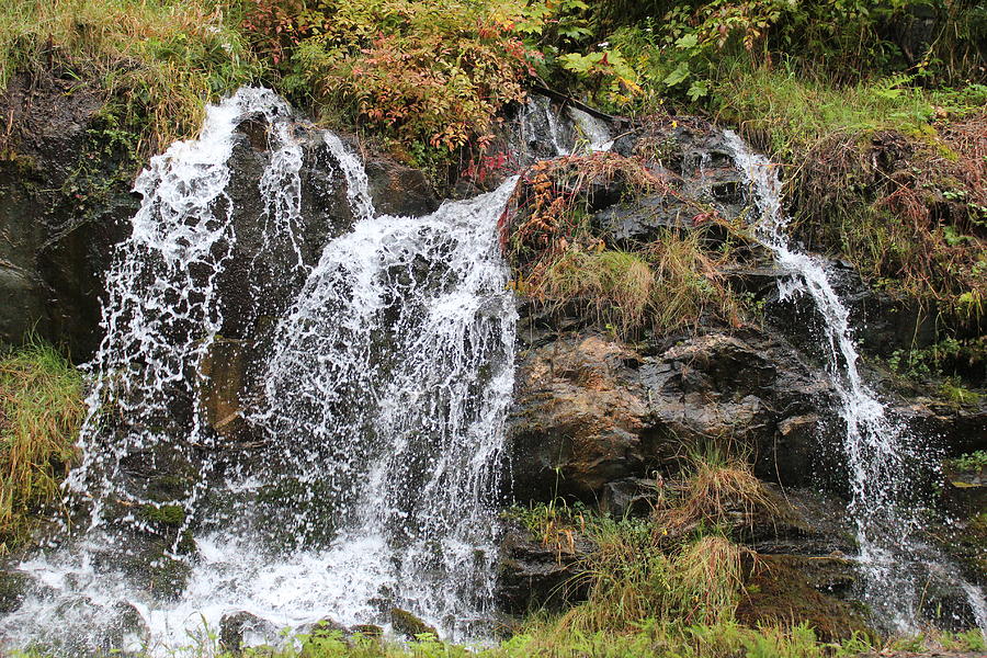 Alaska Waterfall Photograph by Trent Mallett