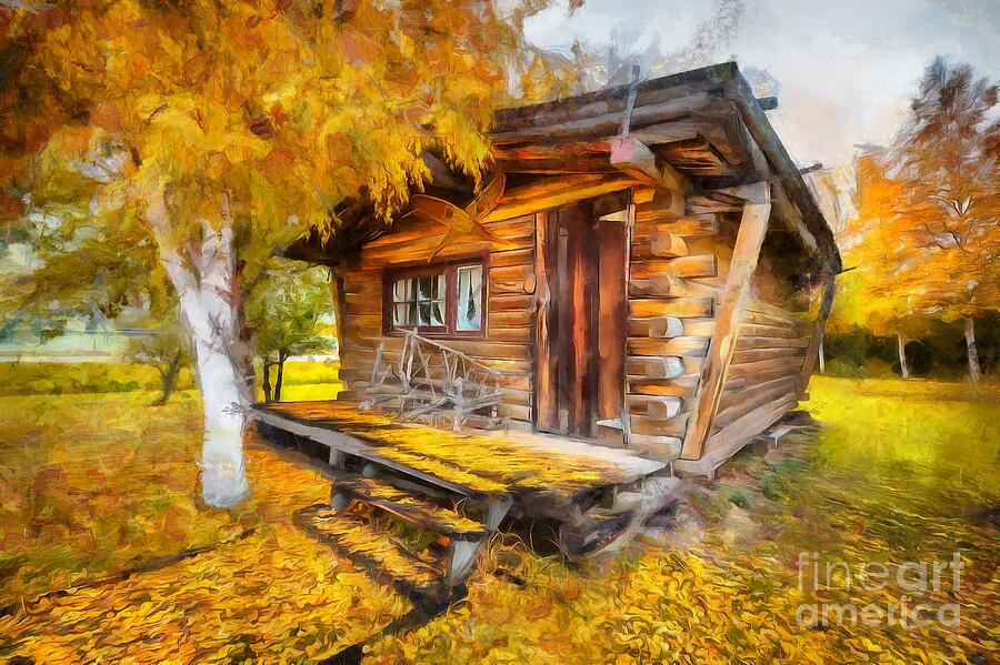 Fall Painting - Alaskan Autumn by Eva Lechner