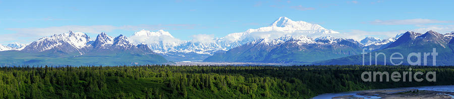 Alaskan Denali Mountain Range Photograph by Jennifer White