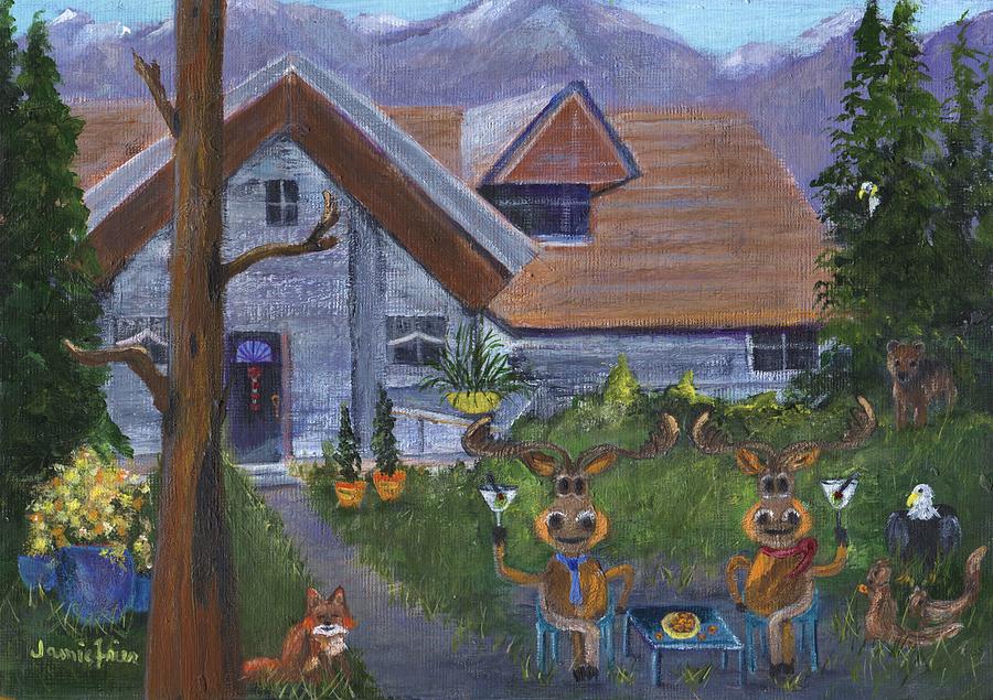 Alaskan Happy Hour Painting by Jamie Frier