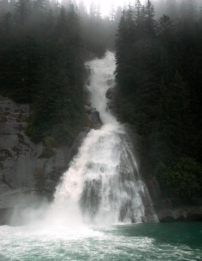Alaskan Waterfall Photograph by Harry Spitz