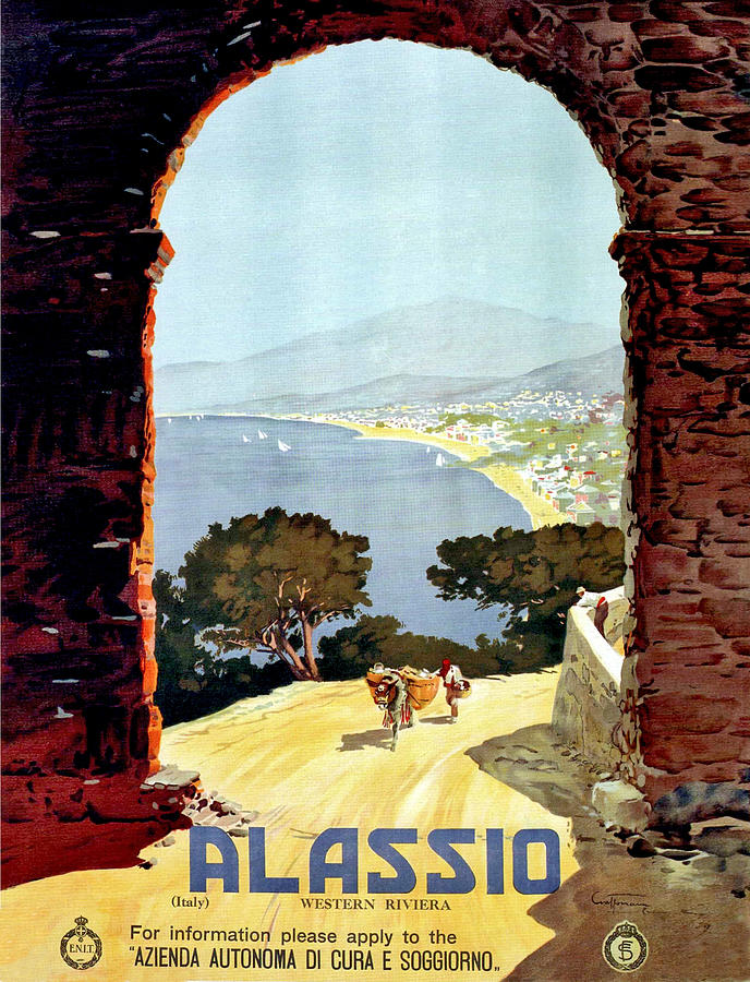 Alassio, view from the gate Painting by Long Shot